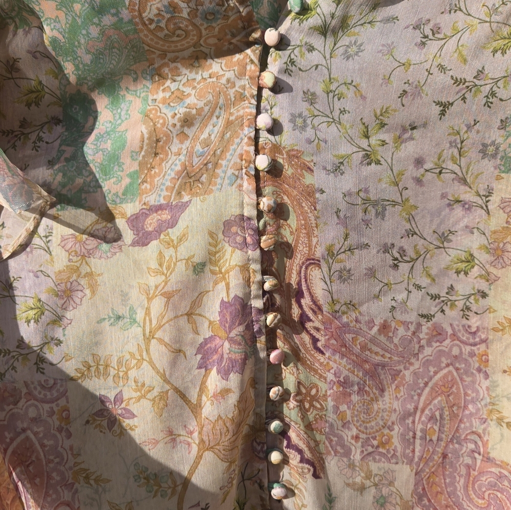 MISA Los Angeles Para Top in Printemps Patchwork - Picture 5 of 6